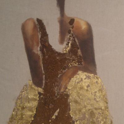 Sateen Techniques Mixtes Sur Lin